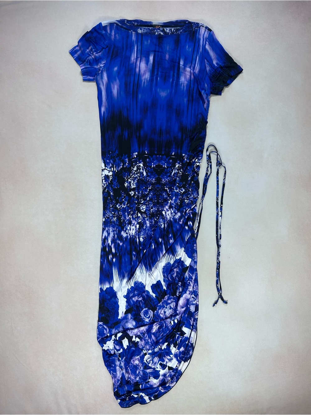Jean paul gaultier dress blue floral